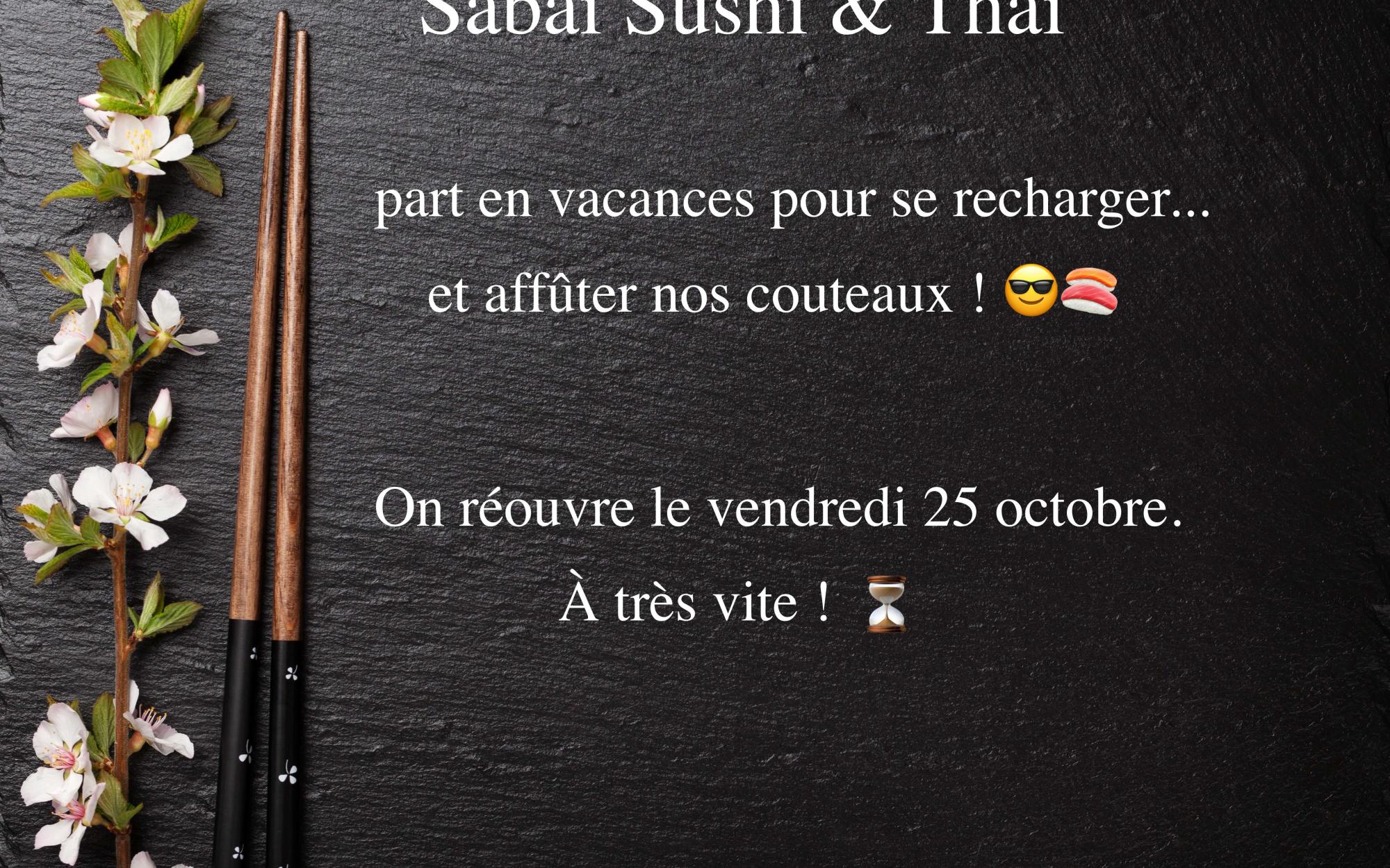 Sabaï Traiteur sushi & cuisine thailandaise Livraison à domicile  Saint Malo